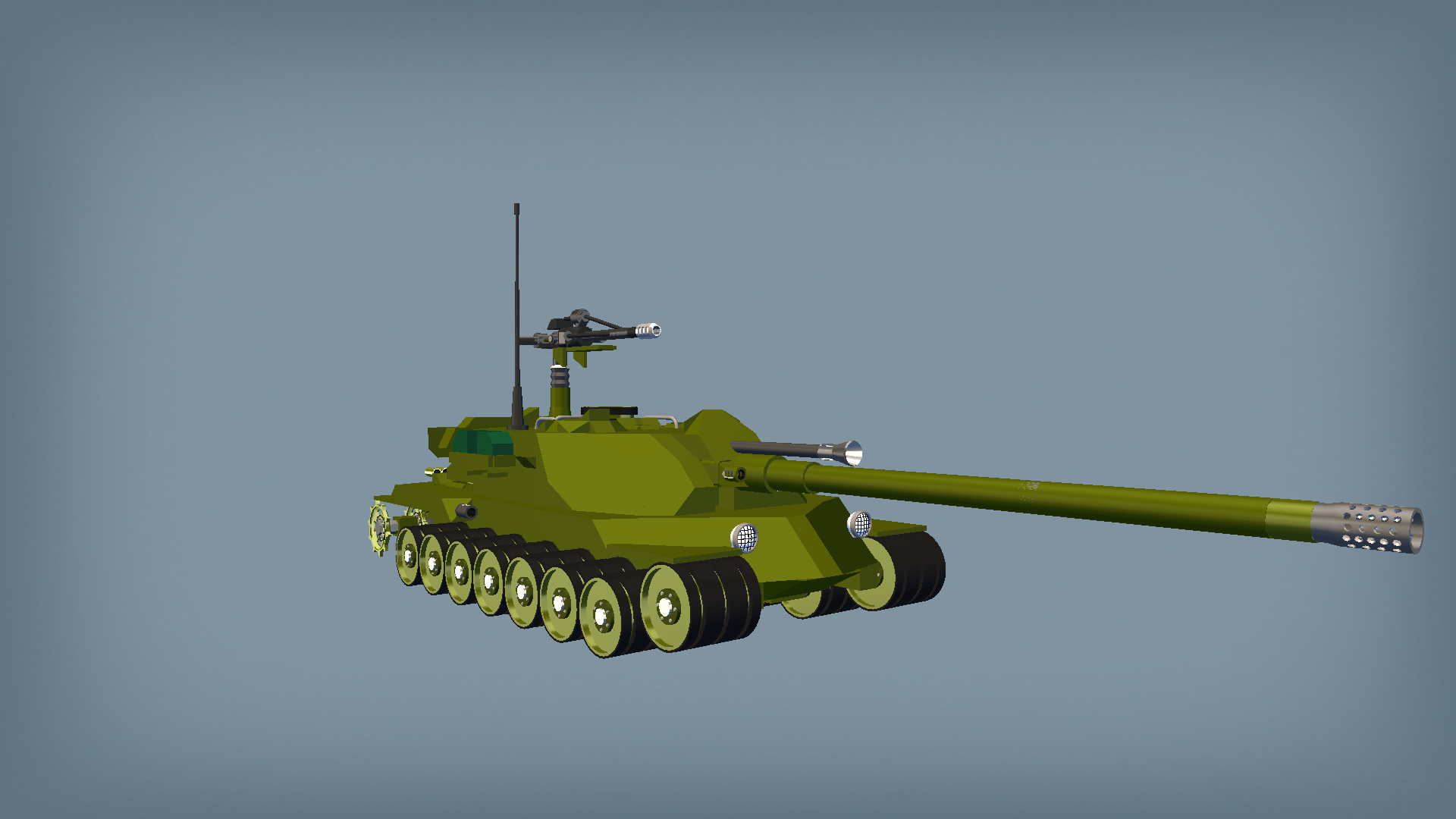 is-7重型坦克-S—70 130mm舰炮 kpvt14.5mm高射机枪 （首上+炮塔正面免疫实弹）