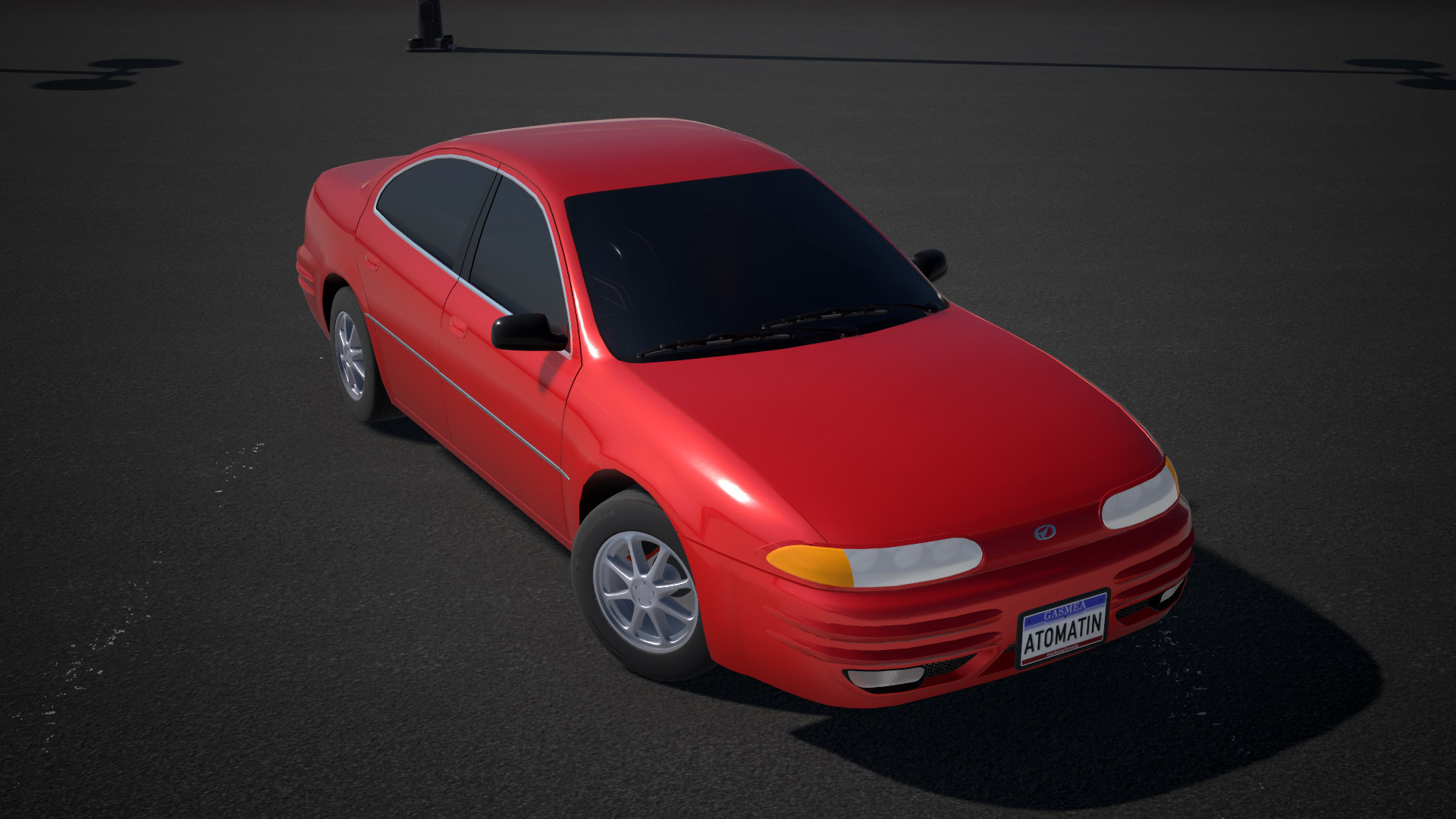 1990s Blob-shaped Mid-size Family Car Body