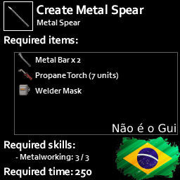 Metal Spear PTBR – Project Zomboid Mod
