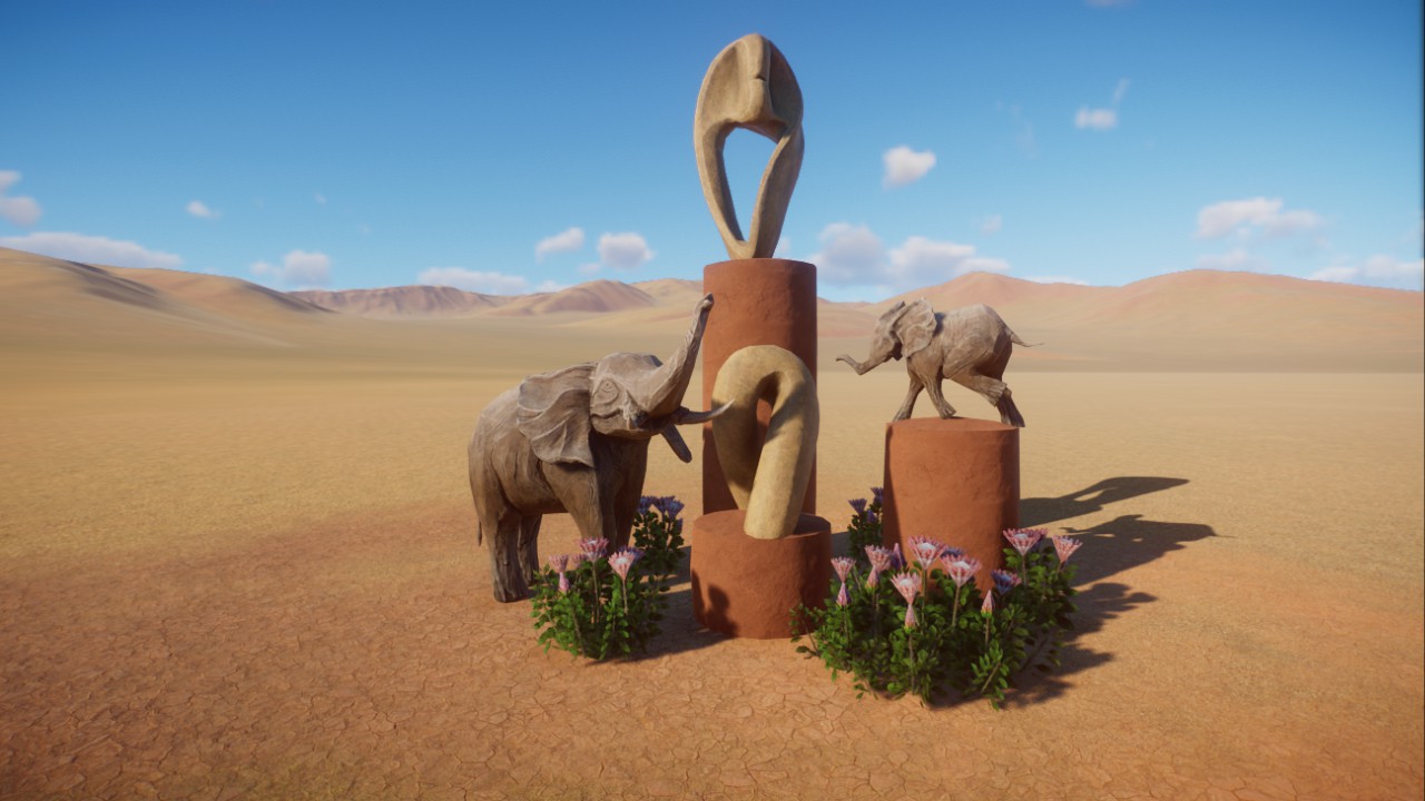 African Themed Statue preview
