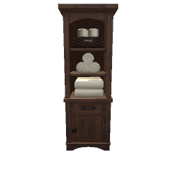 Barrelwood Bath Cabinet - medium wood