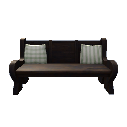 Cormac Pine Bench - extra dark wood