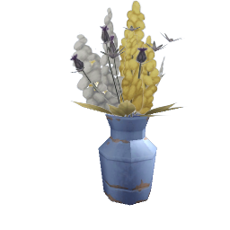 Happy Wild Flowers - scuffed blue