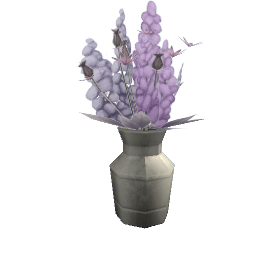 Happy Wild Flowers - silver and purple