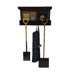Honest Work Tool Rack - extra dark wood