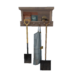 Honest Work Tool Rack - light wood