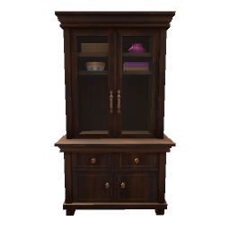 Prairie China Cabinet - dark wood