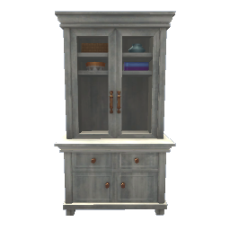 Prairie China Cabinet -  white wood