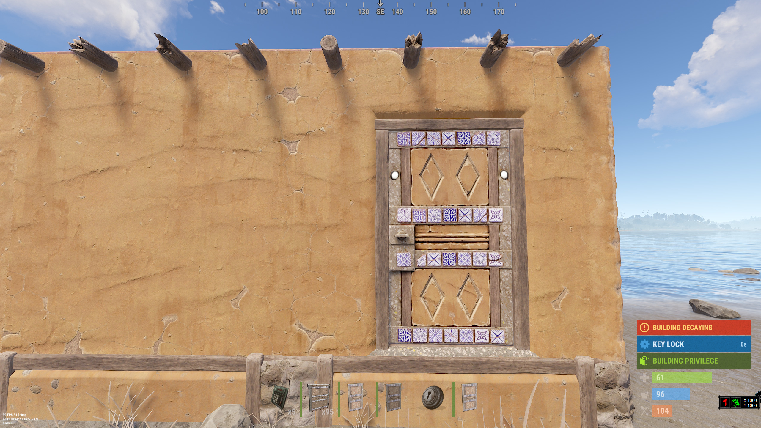 Adobe Decorative Door