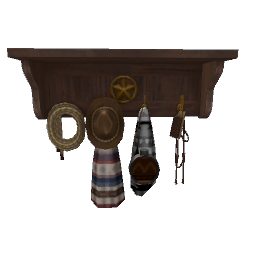 Ranch Star Shelf - medium wood