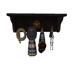 Ranch Star Shelf - extra dark wood