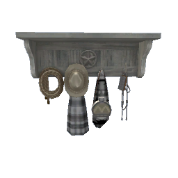 Ranch Star Shelf - grey wood