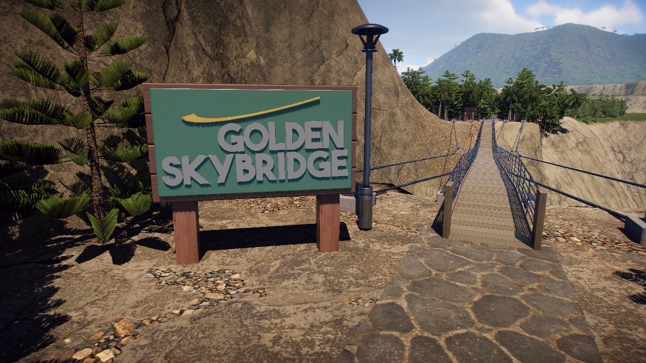 Golden Skybridge Sign