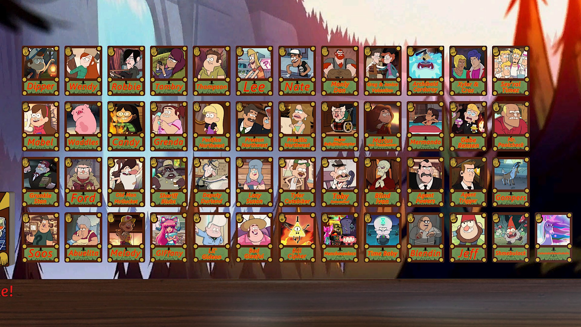 Steam Workshop::Guess Who? - Gravity Falls Edition!