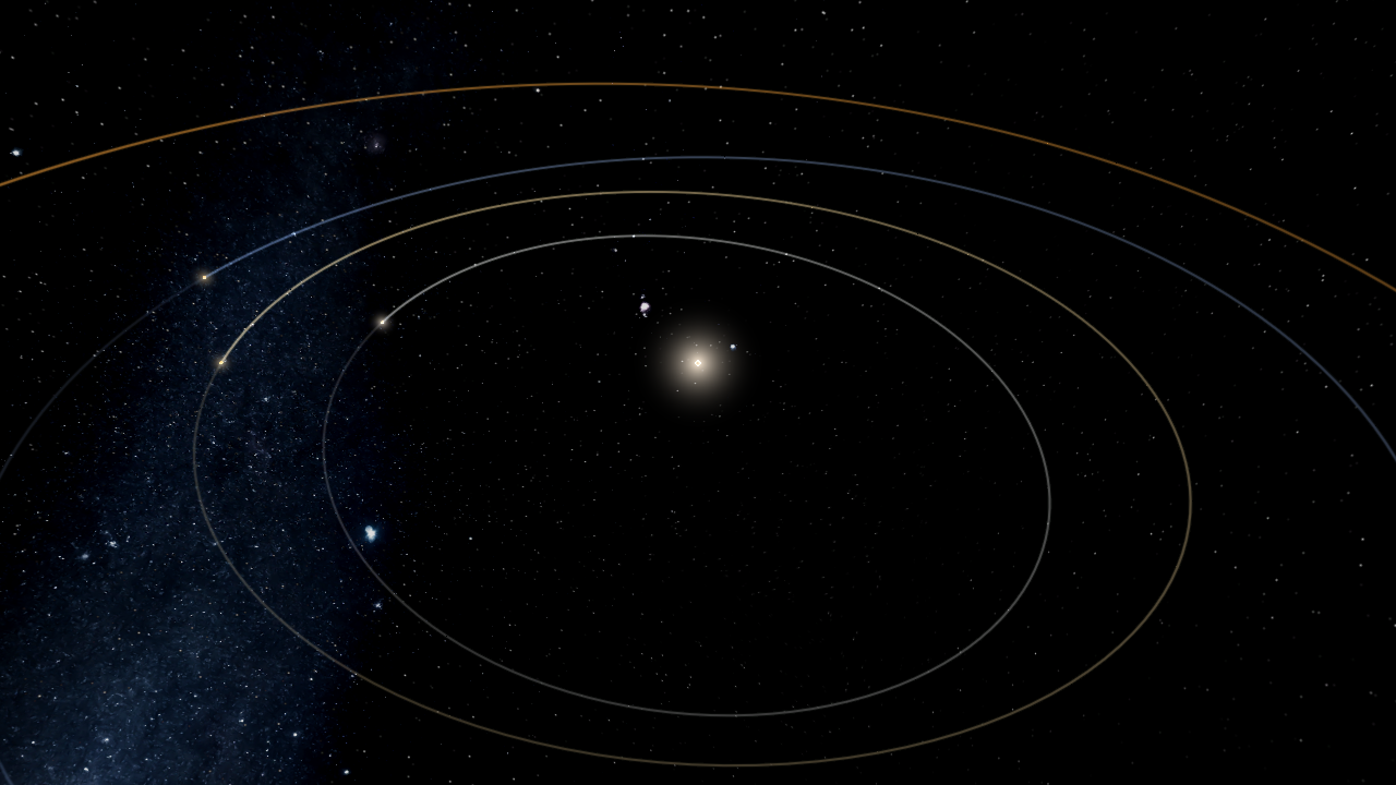 Solar System 4.5 Billion Years ago (Hypothetical)