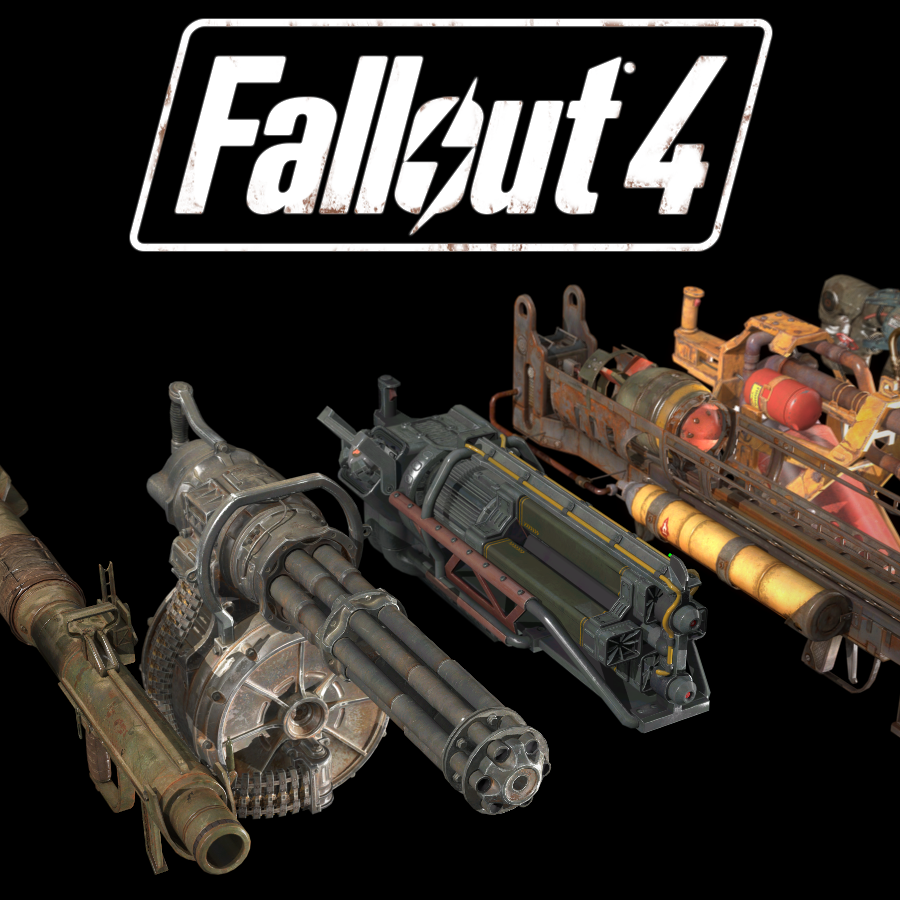 Fallout 4 Heavy Weapons Props
