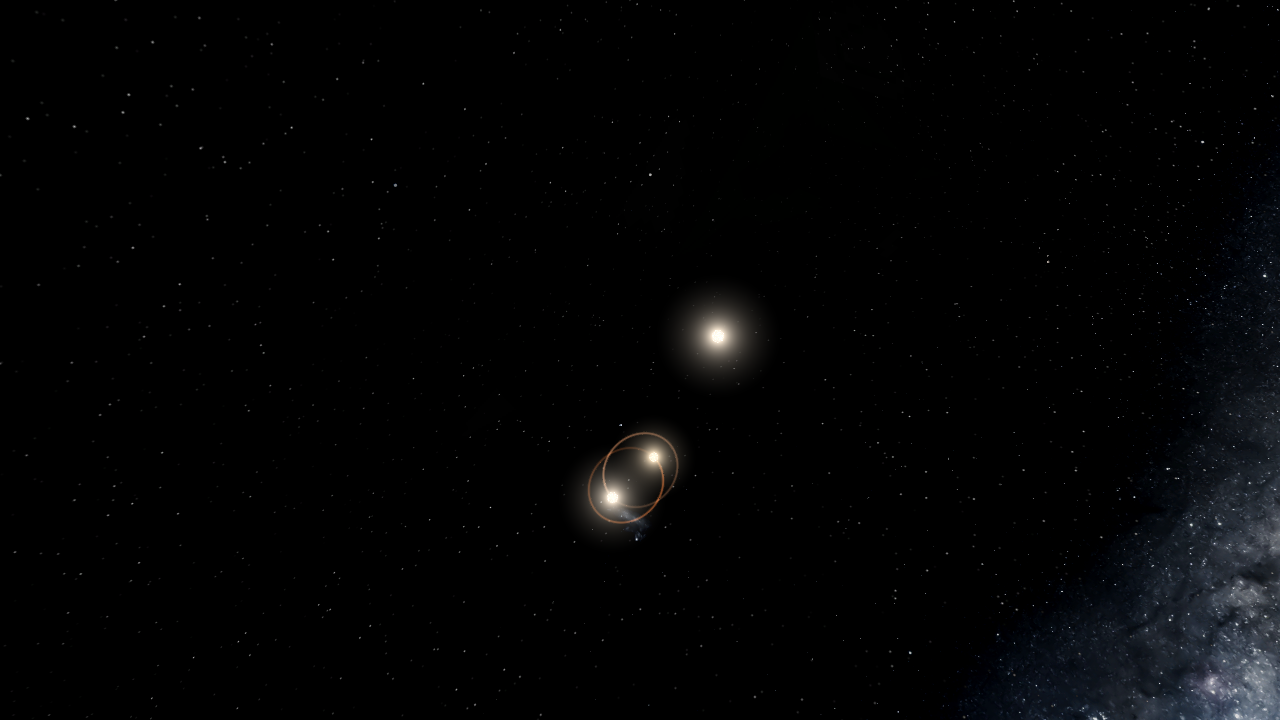 A Triple Star System With 11 Planets