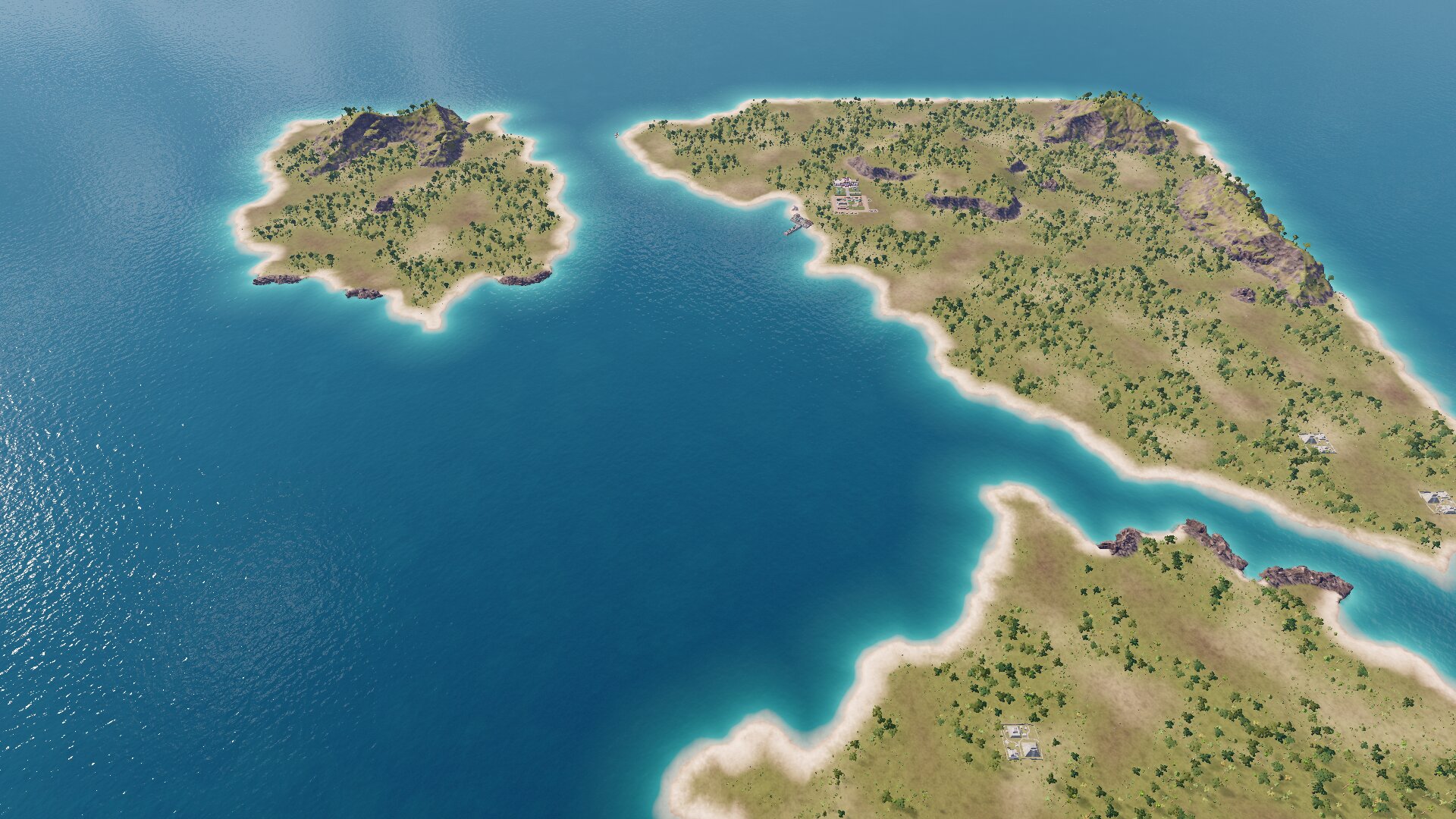 3 decent sized islands