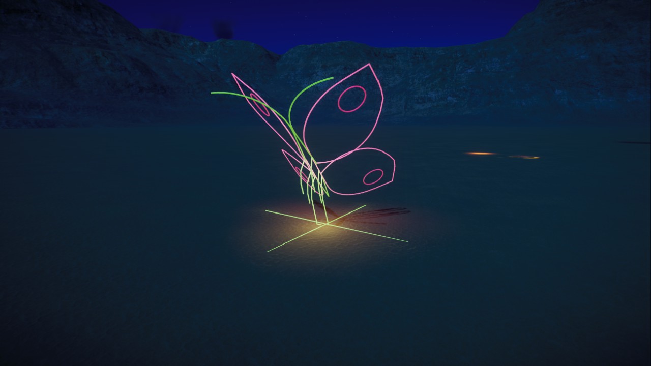 glowing butterfly, leuchtender Schmetterling