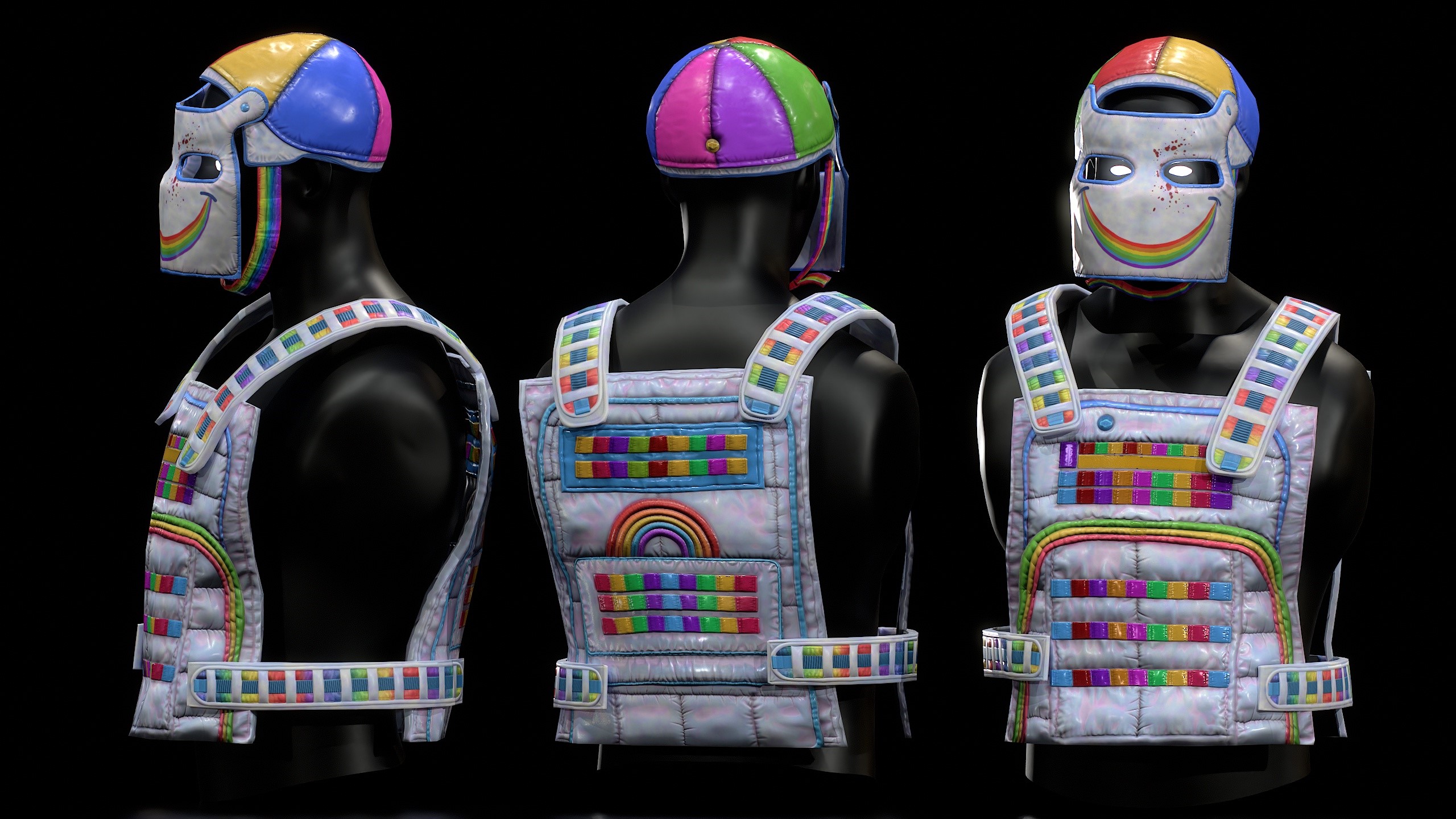 Rubius Rainbow Facemask