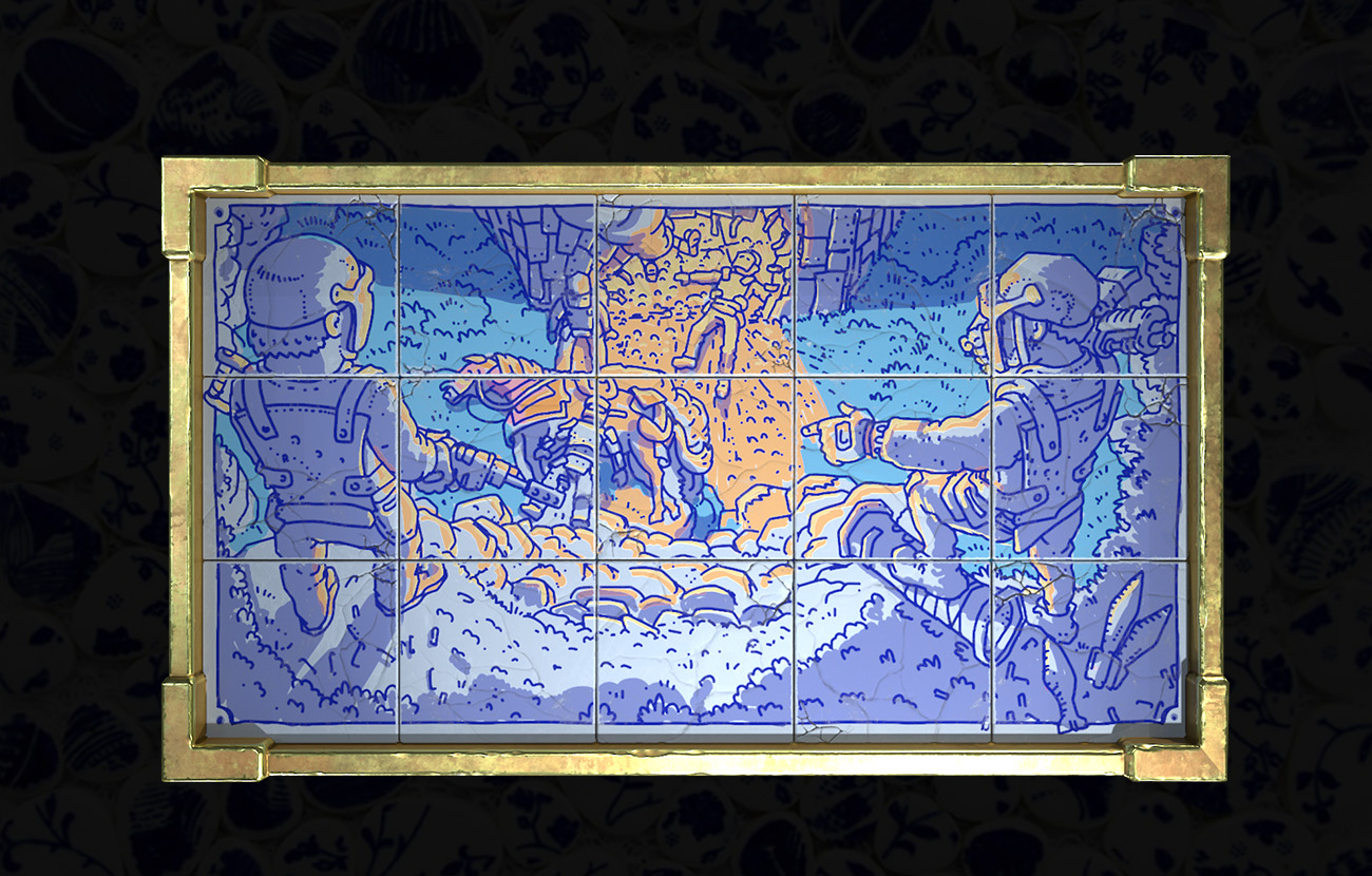 Porcelain Large Wood Box