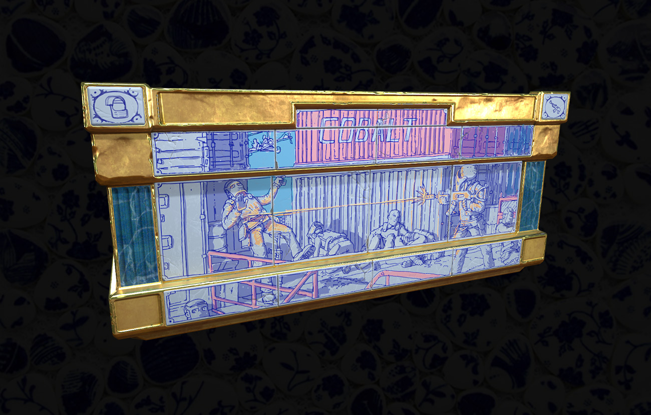 Porcelain Large Wood Box