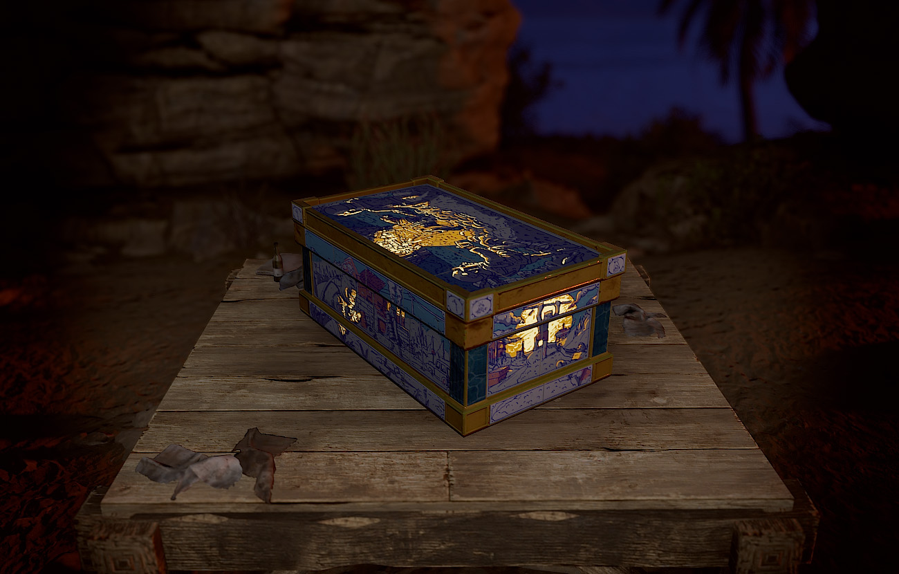Porcelain Large Wood Box