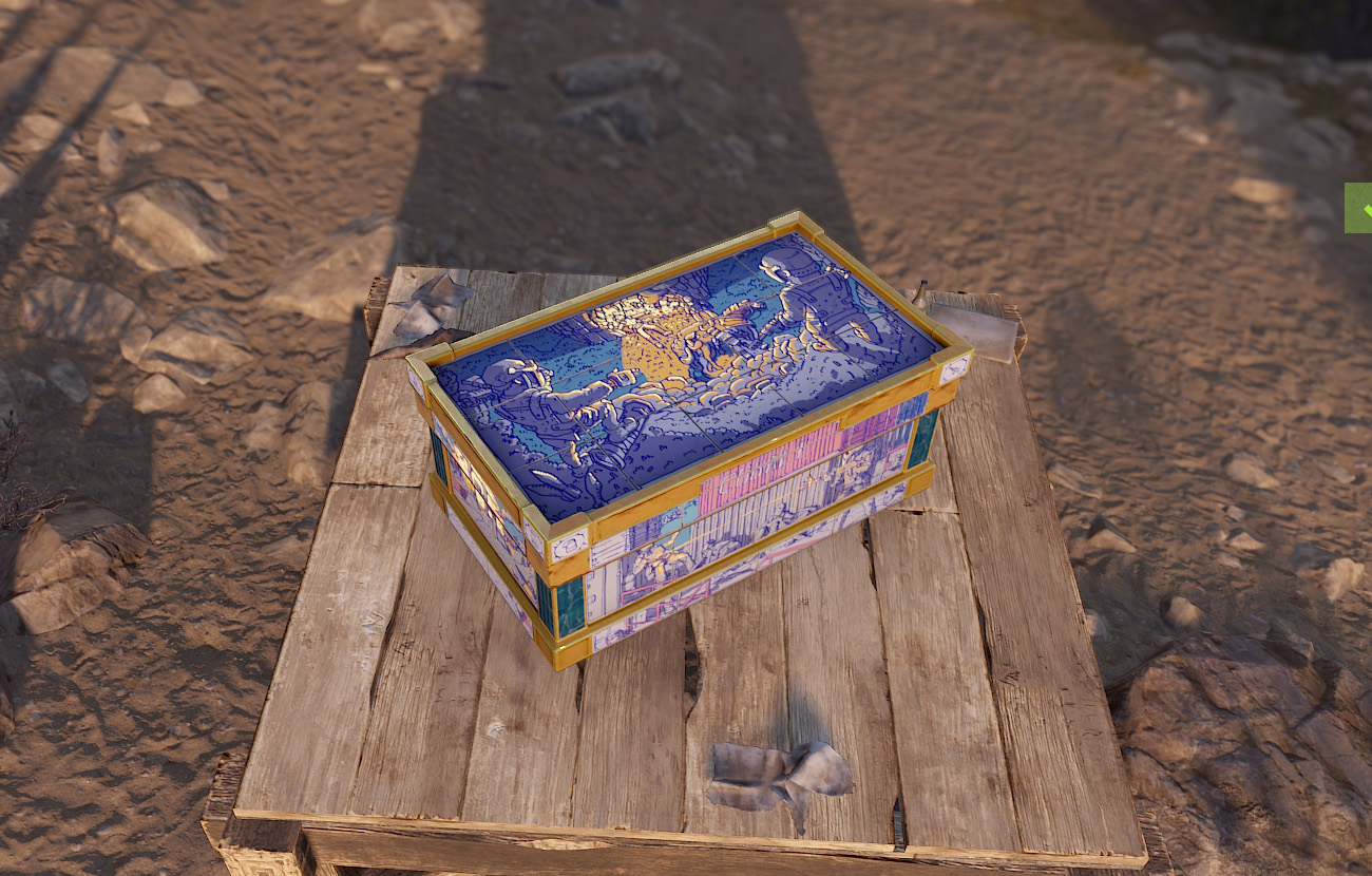 Porcelain Large Wood Box