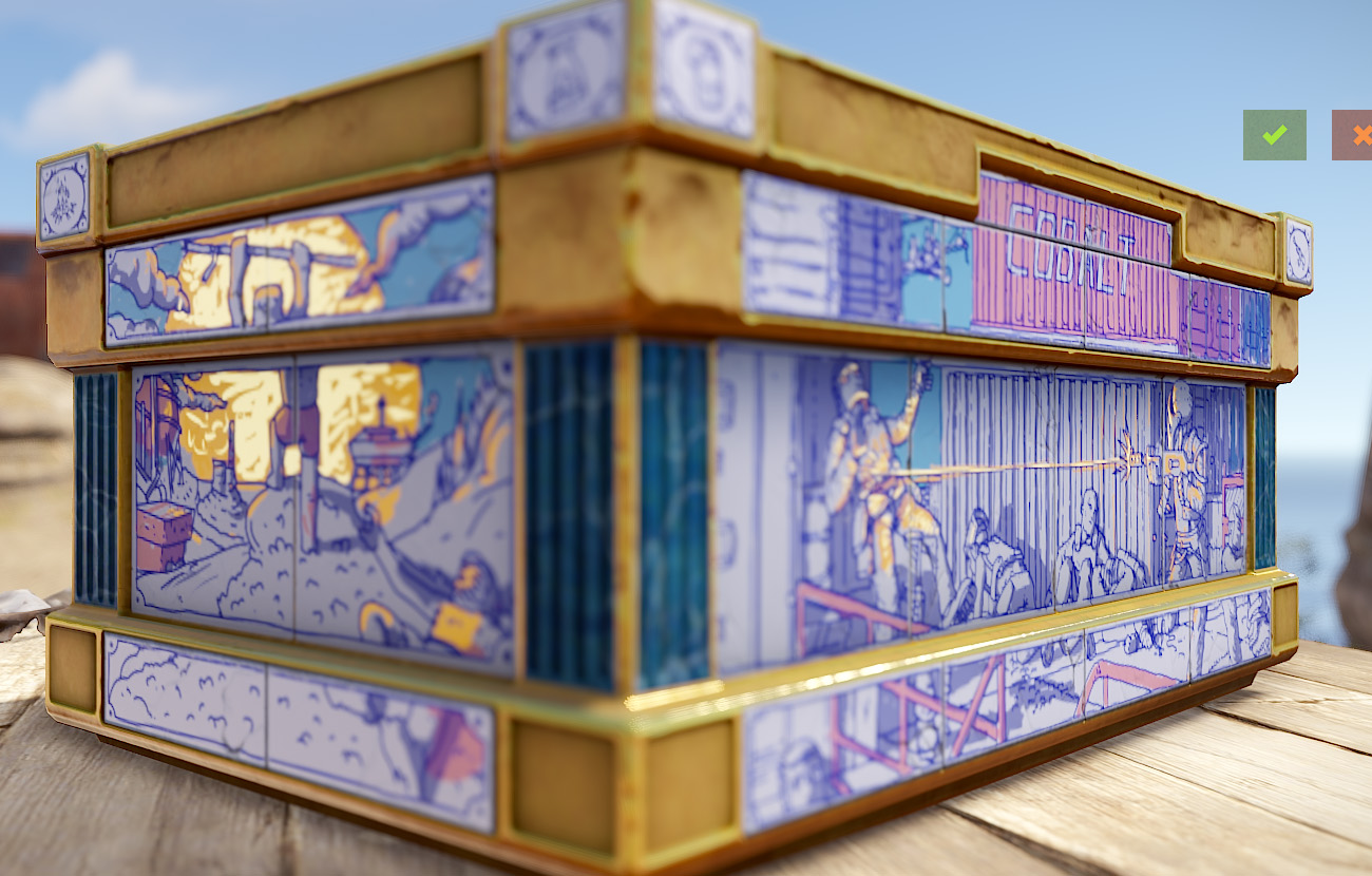 Porcelain Large Wood Box