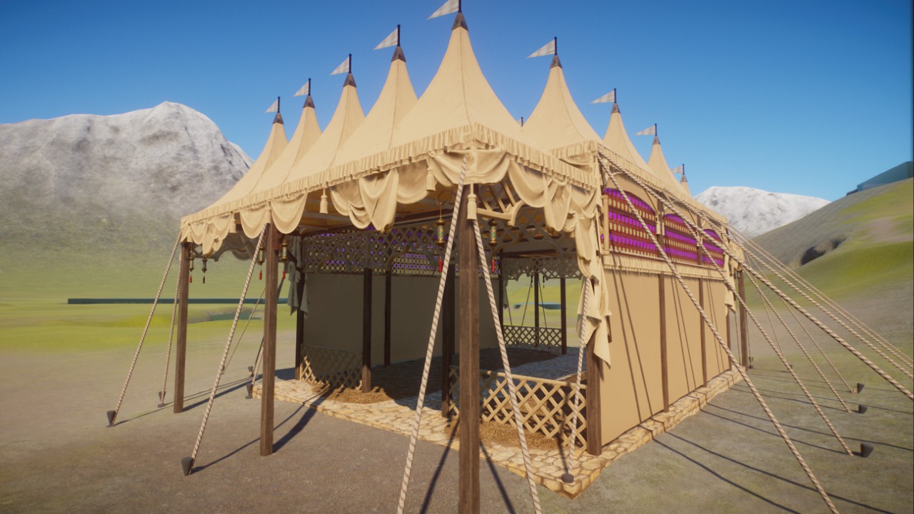 Oriental tent shelter