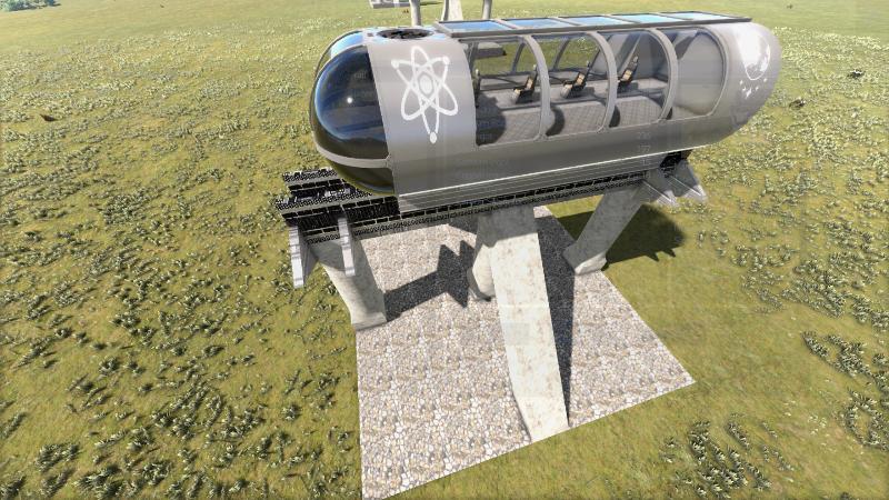 Tile-MaglevRailTrainCab