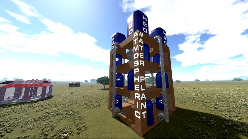 Tile-desert Atmospheric Water Plant