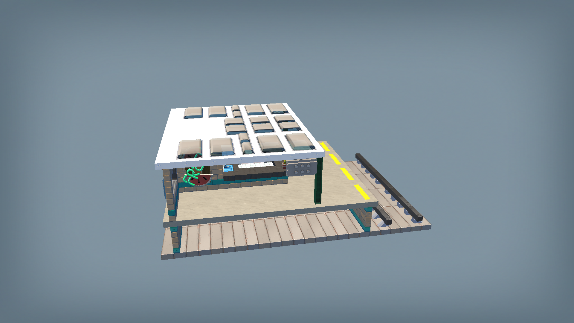 Modular Railway Passenger Station (Cafe)