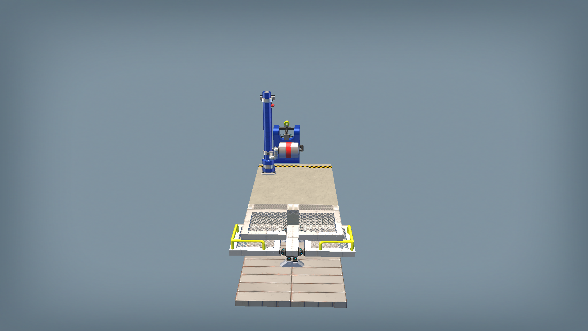 Modular Railway Cargo Station (Crane)