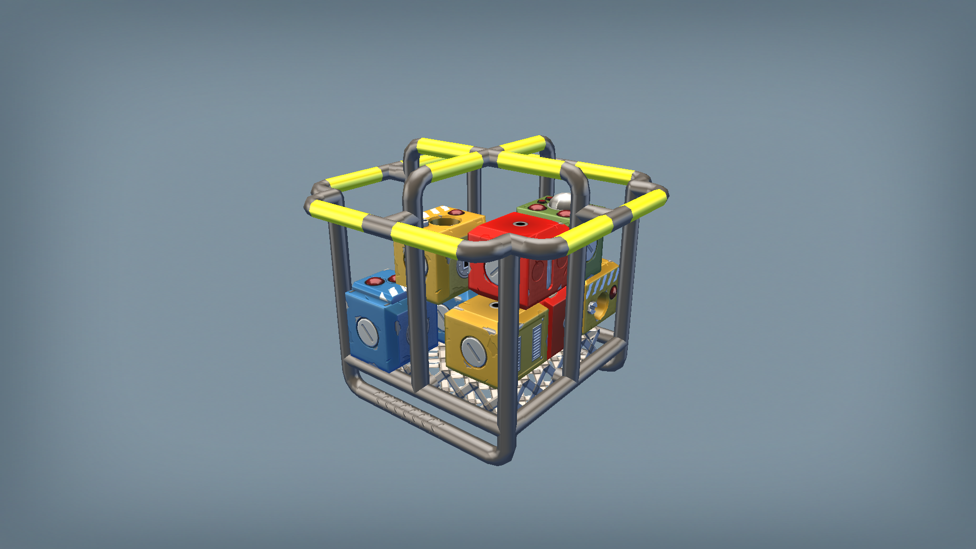 Modular Railway Cargo Basket (Totebots)