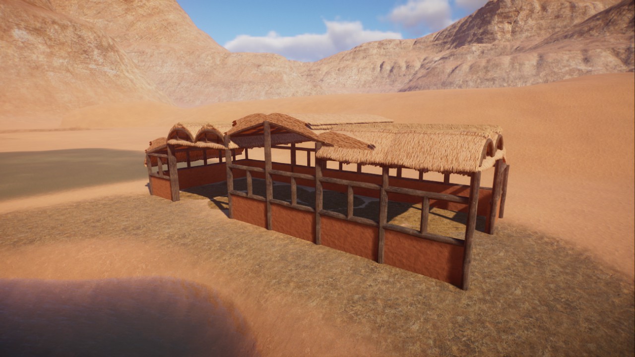 Large African Hippo Shelter