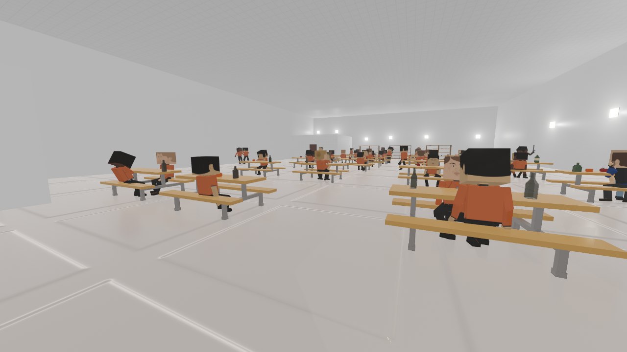 cafeteria from beneath