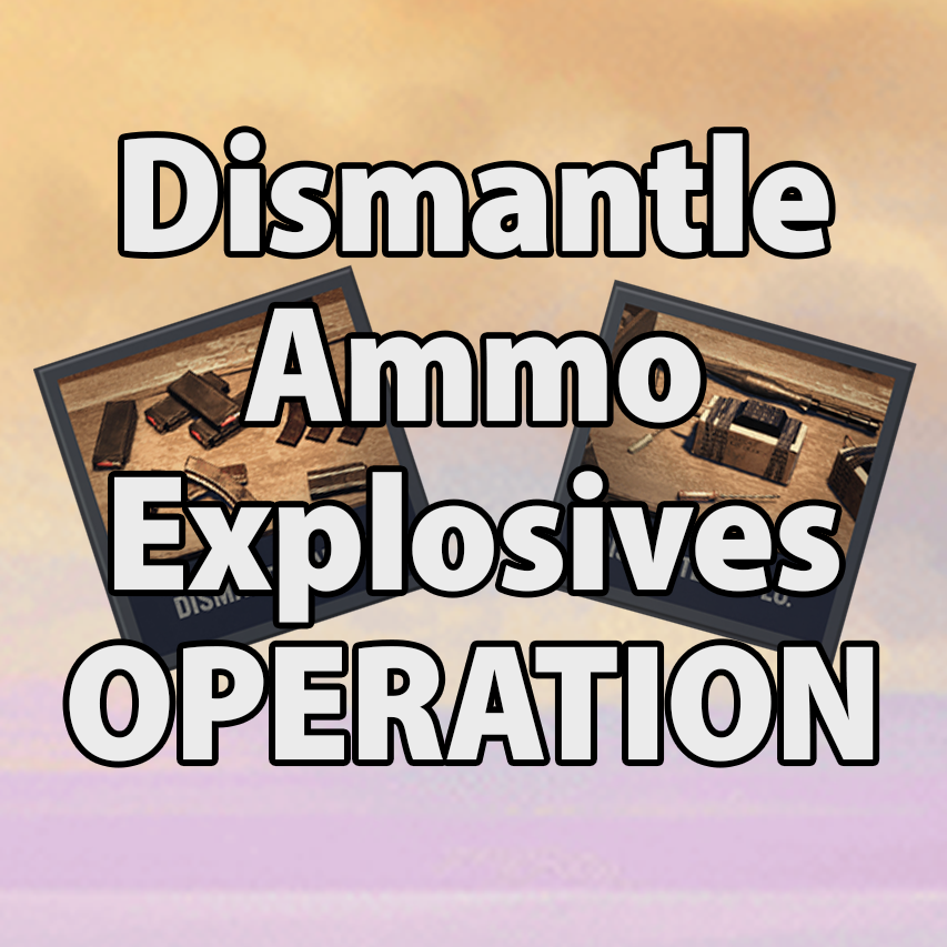 Qyo's Dismantle Ammo Operation