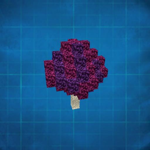 Petit arbre rose violet