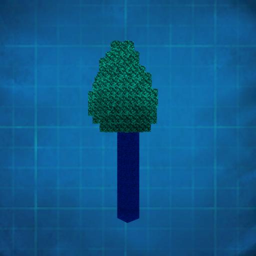 Arbre bleu