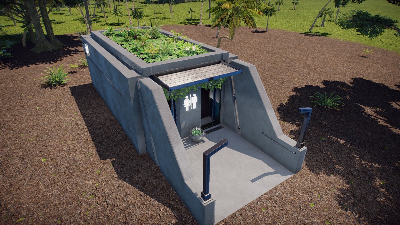 Bunker style restrooms