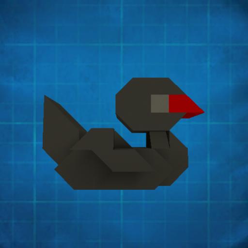 Mon petit canard noir mignon