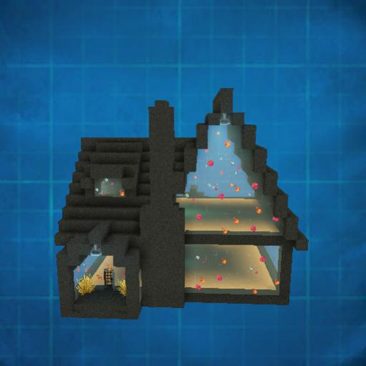 Traditionnal house aquarium