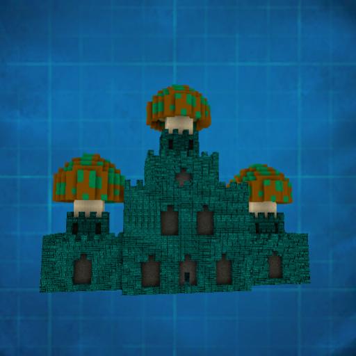 Chateau mario bros nes avec champi 2