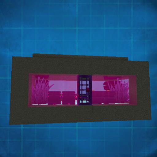 Petite maison de départ aquarium aves coffres surprises