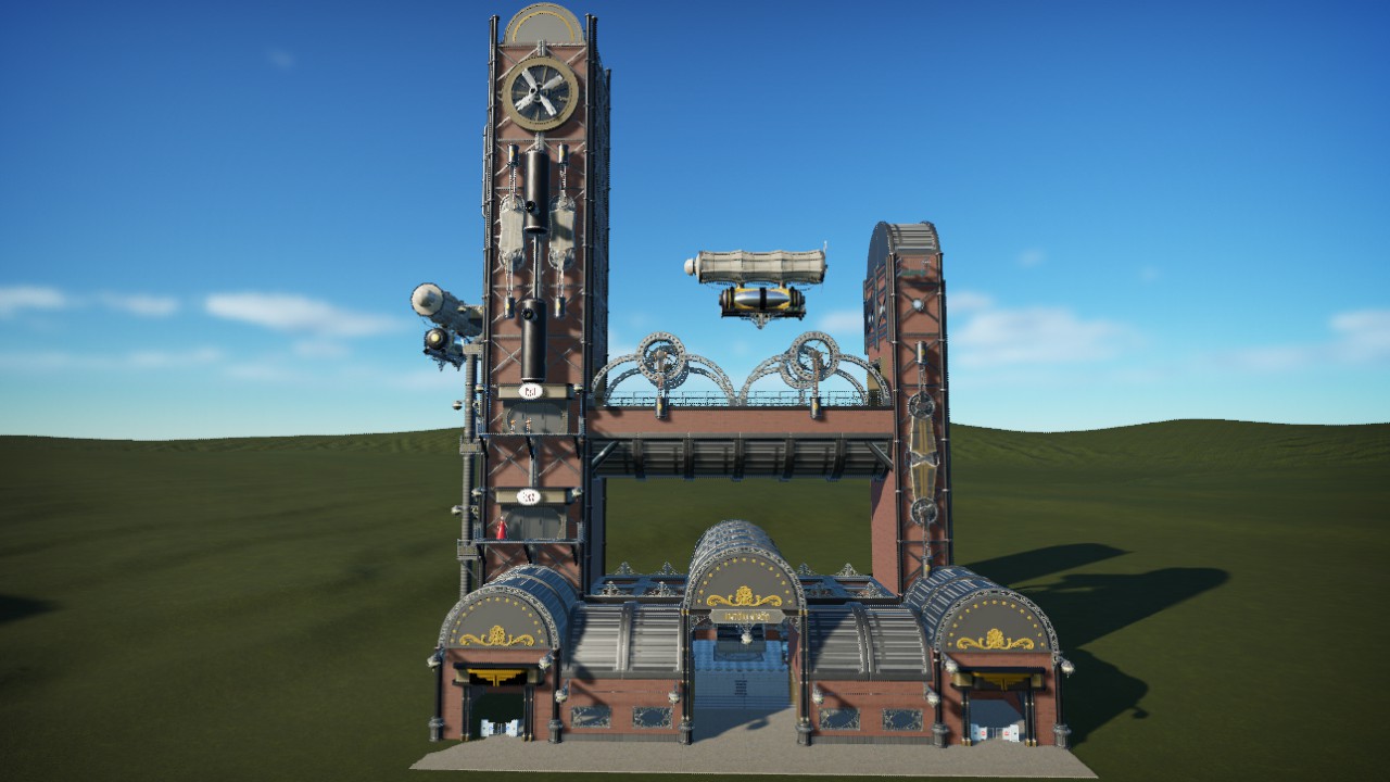 airship station  free fall tower