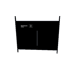 Employees only swing door preview