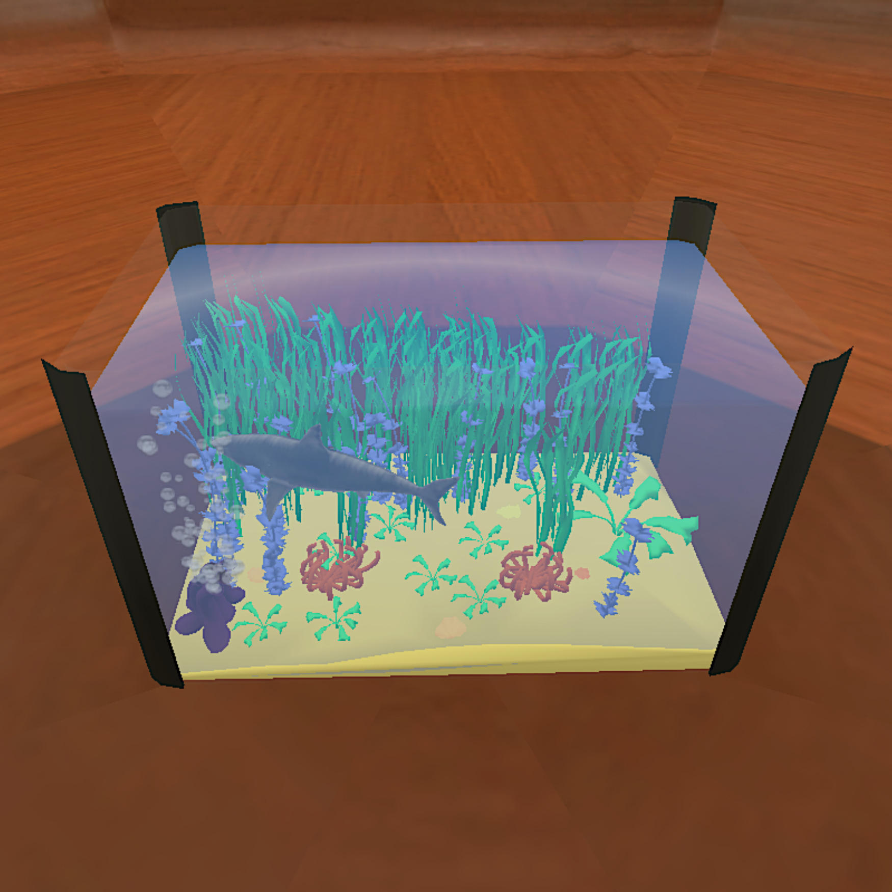 Animated fish tank