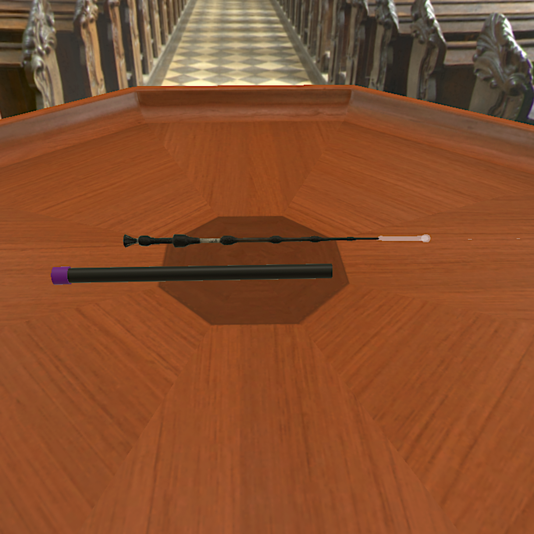 Shooting wand and light effect