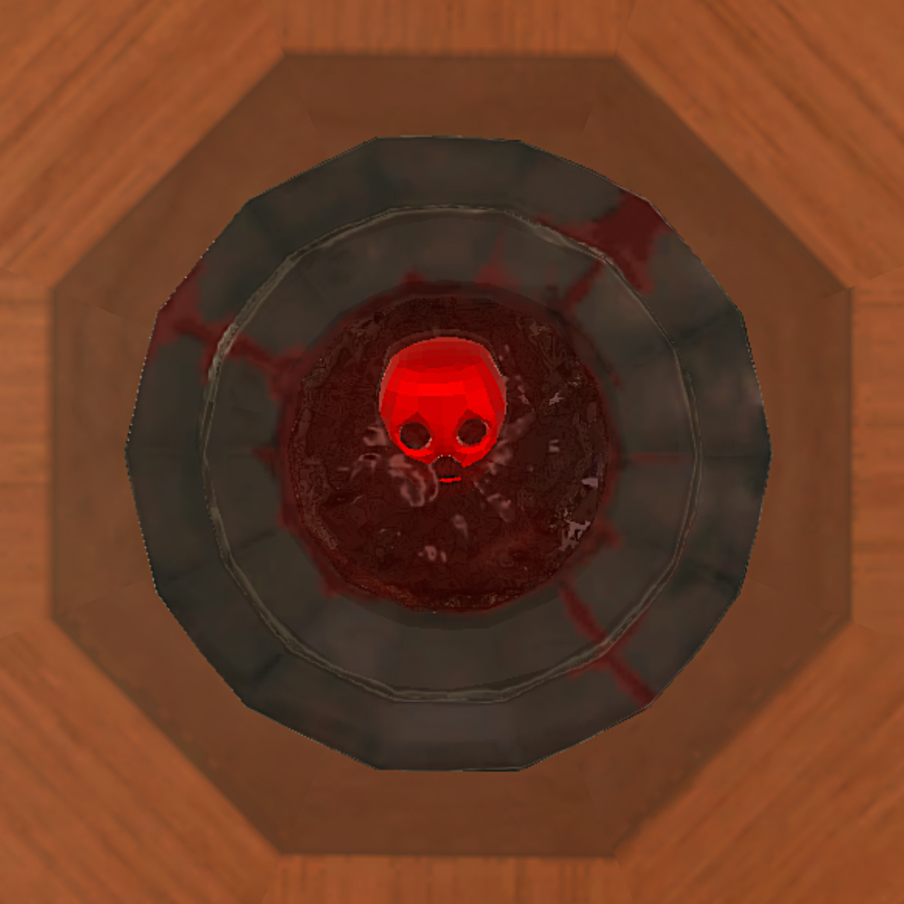 Animated baby demon skull poral